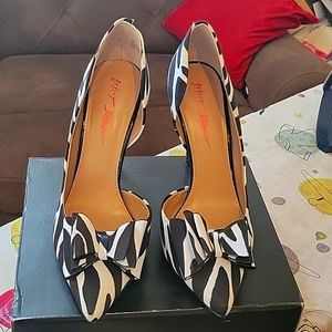 Betsey Johnson Zebra print showstopper